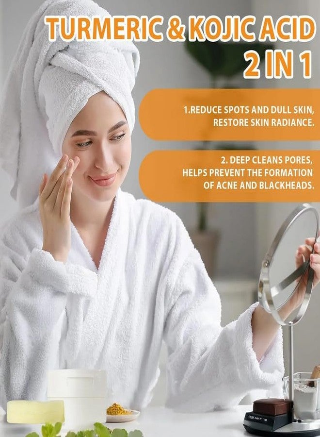 7better LLC Kojic Acid and Turmeric Cleansing Pads, 50 Pcs, for Face Cleansing - Image 3