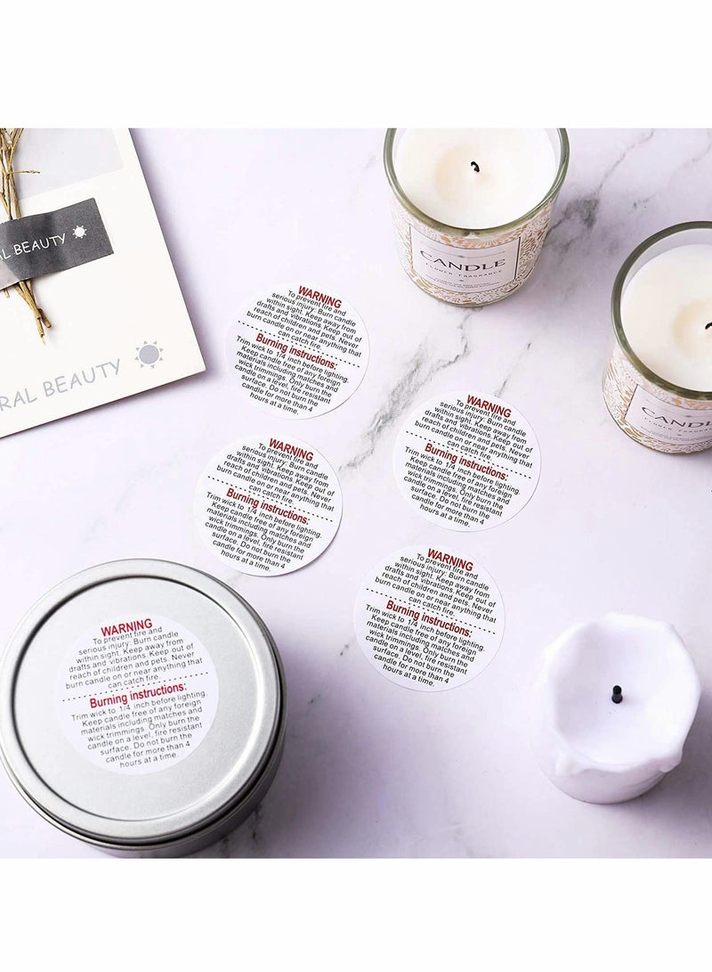 Zikra Candle Warning Labels, Candle Jar Container Stickers Candle Safety Labels, Candle Warning Sticker Decals - Image 3