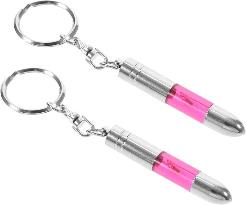 2pcs Car Static Discharger Keychain Compact Electrostatic Remover for Body and Vehicle Use Black - Image 1