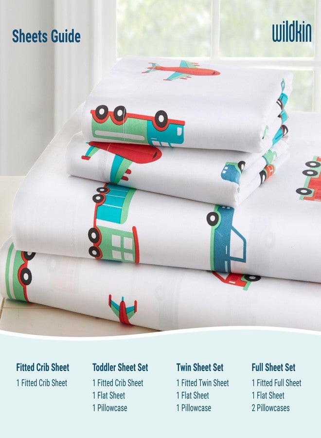 Wildkin Kids 100% Cotton Flannel Pillowcase - Soft, Breathable & Toddler Size - Trains, Planes, and Trucks - Image 5