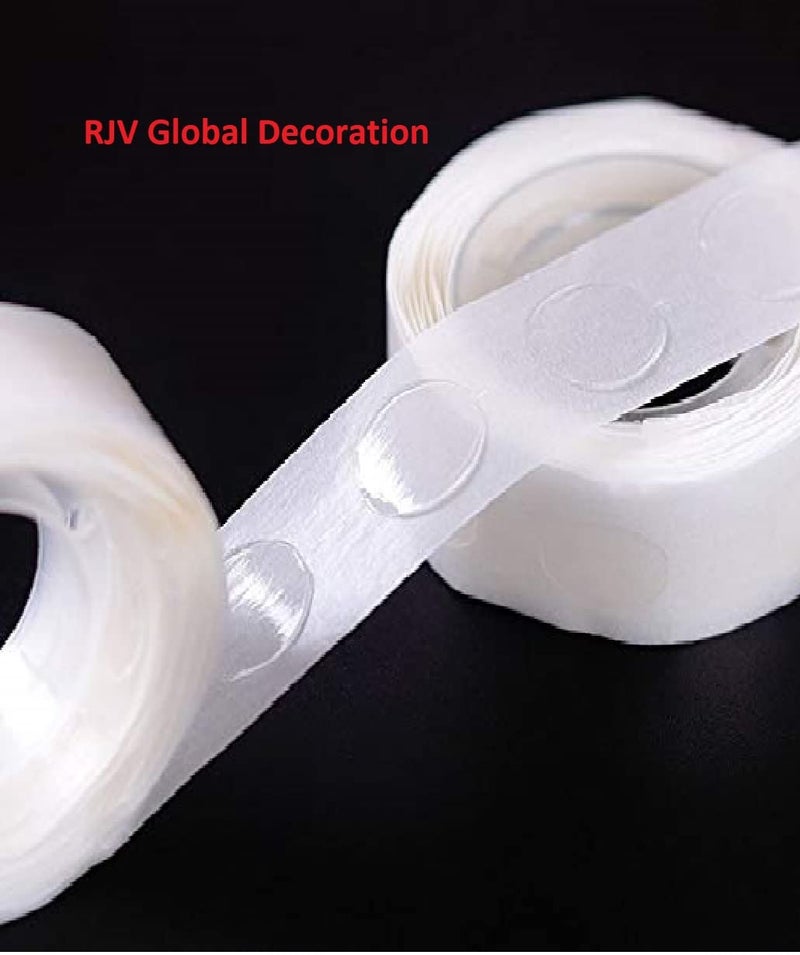 Generic RJV Global Double Sided Balloon Glue dots for Dots Sticker Adhesive Point Tape for Decoration Pack Of 400 Glue Dots4 Roll  - Image 2