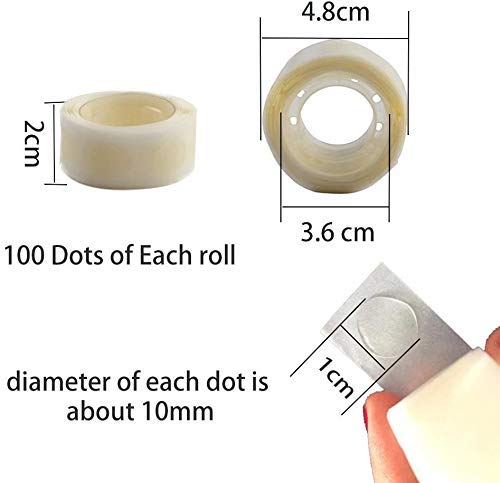 Generic RJV Global Double Sided Balloon Glue dots for Dots Sticker Adhesive Point Tape for Decoration Pack Of 400 Glue Dots4 Roll  - Image 4