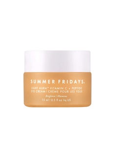 SUMMER FRIDAYS كريم العيون لايت أورا فيتامين سي + ببتيد من أومر فرايديز، 15 مل. 5 أونصة  - Image 1
