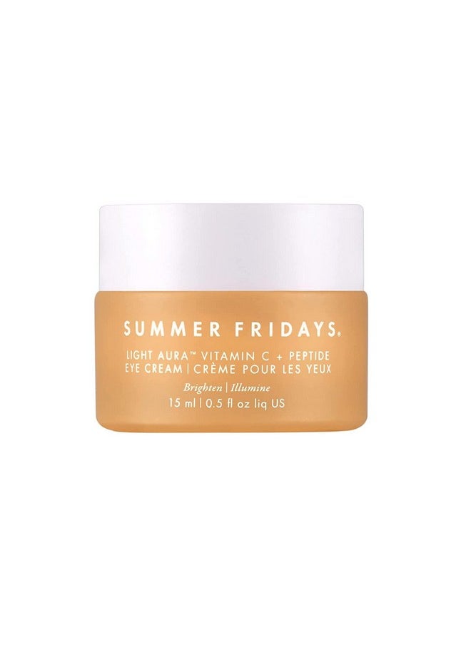 SUMMER FRIDAYS Ummer Fridays Light Aura Vitamin C + Peptide Eye Cream .5 Oz/ 15 Ml  - Image 1