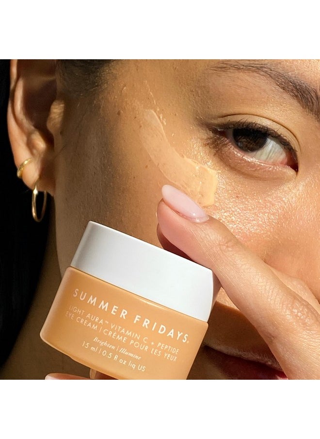 SUMMER FRIDAYS Ummer Fridays Light Aura Vitamin C + Peptide Eye Cream .5 Oz/ 15 Ml  - Image 5