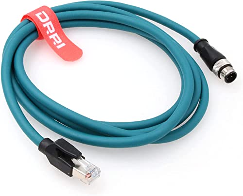 DRRI M12 4pin DCode Male to RJ45 Ethernet Connector CAT6 Shielded Cable for Servo Motor Industrial Camera 2M - Image 3