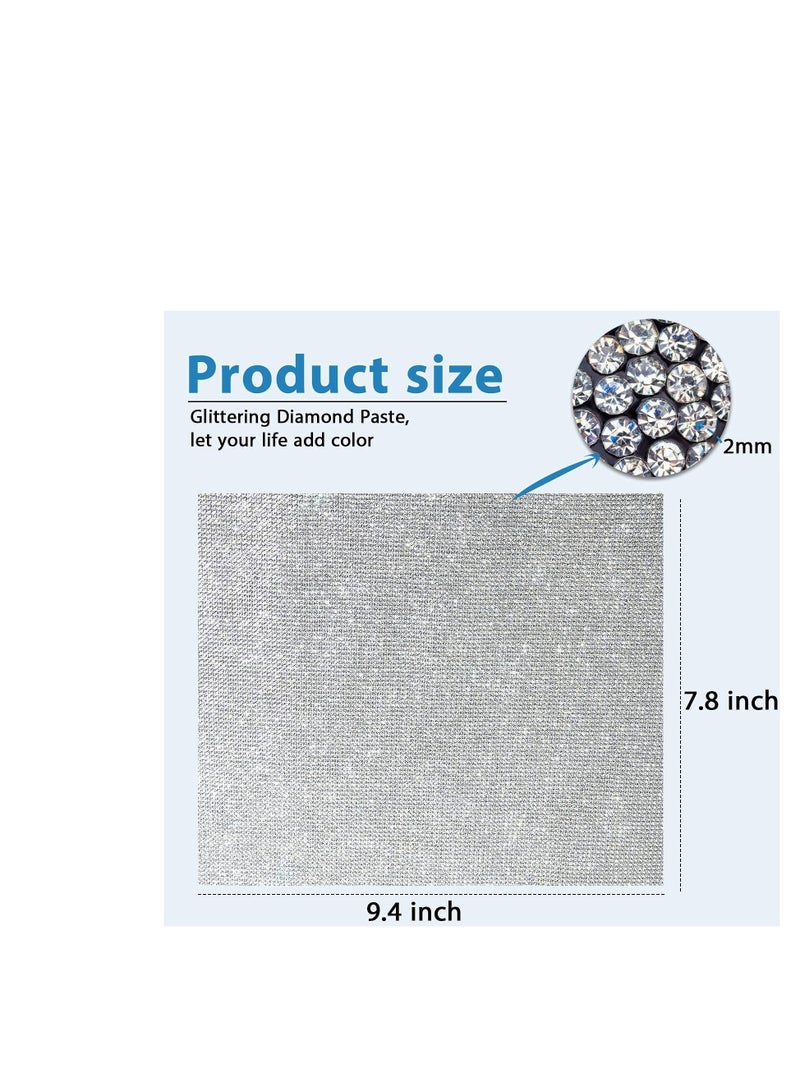 Bling Bling Crystal Rhinestones Sticker, DIY Car Decoration Sticker, Self-Adhesive Glitter Rhinestones Crystal Gem Stickers for Car and Gift Decoration, 9.4 x 7.9 Inch 12000 Pieces - Image 3