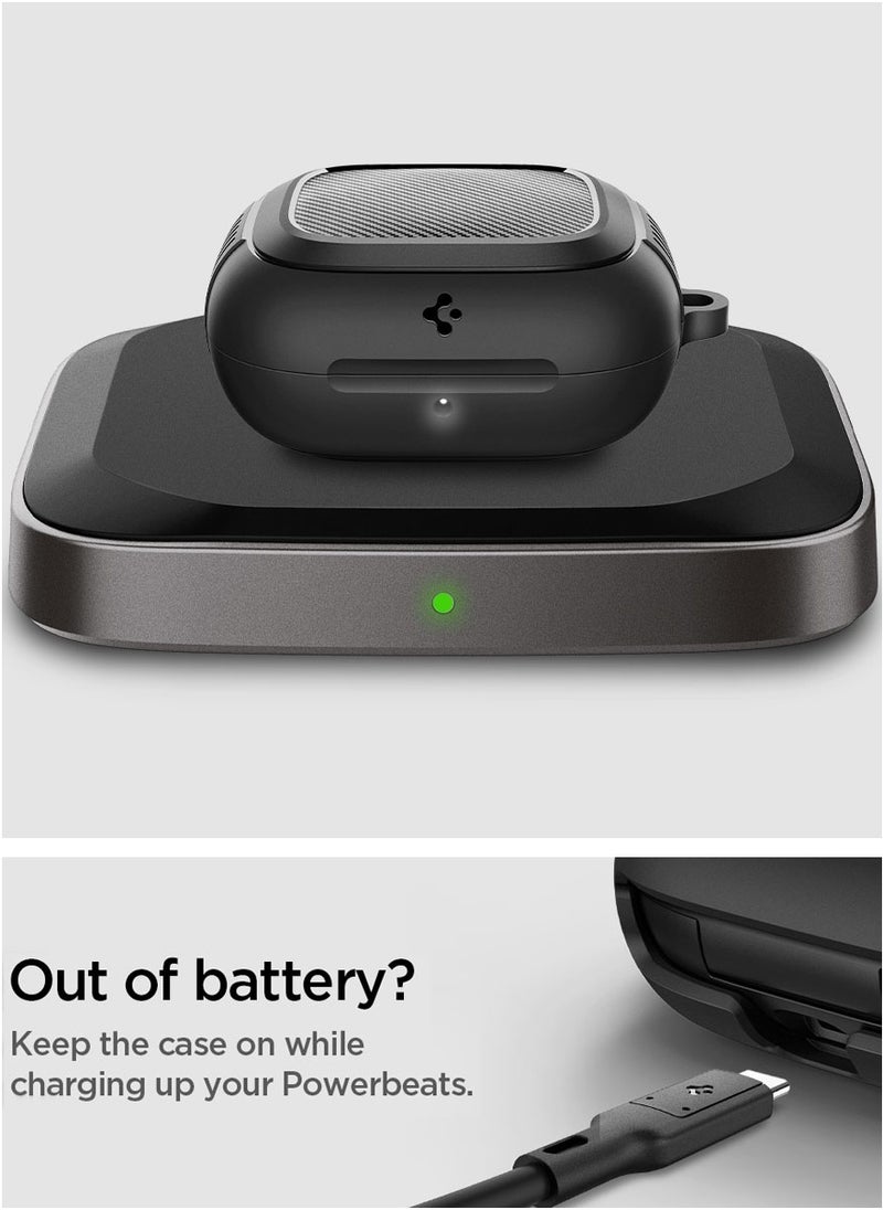 Spigen Rugged Armor for Powerbeats Pro 2 Case Cover (2025) Secure Protection with Carbon Fiber Accents - Matte Black  - Image 5