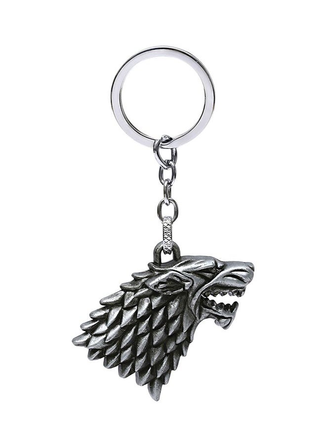 NIBEMINENT Game Of Thrones Winter Is Coming Keychain Silver  - Image 2