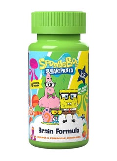 SpongeBob SquarePants Nickelodeon Multivitamins with added Probiotics Orange & Pineapple 60 Chewables