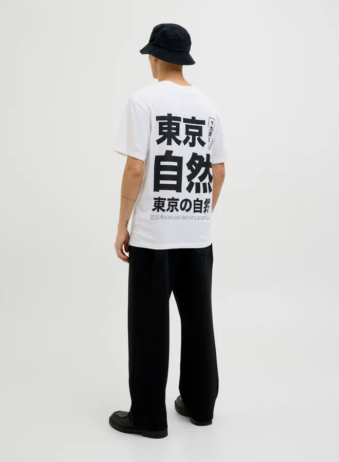 JACK & JONES Graphic Print Crew Neck T-Shirt