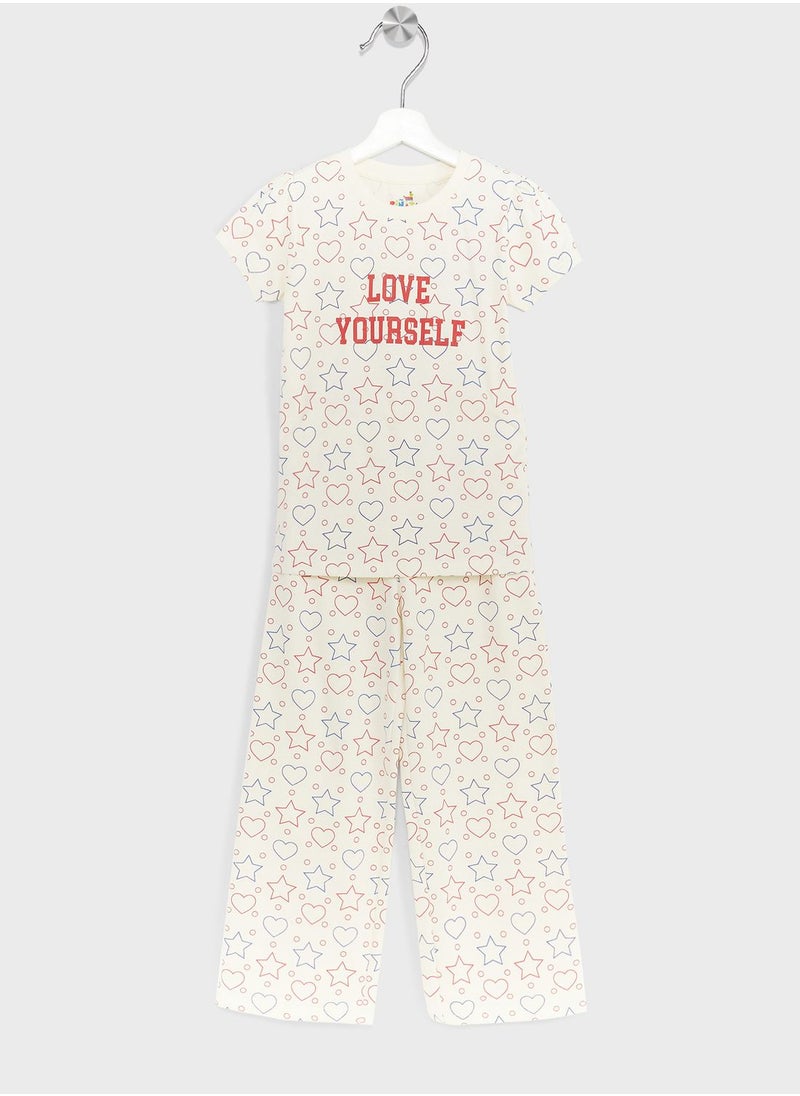 Pinata - Casual T-Shirt & Joggers Set For Girls - Image 1