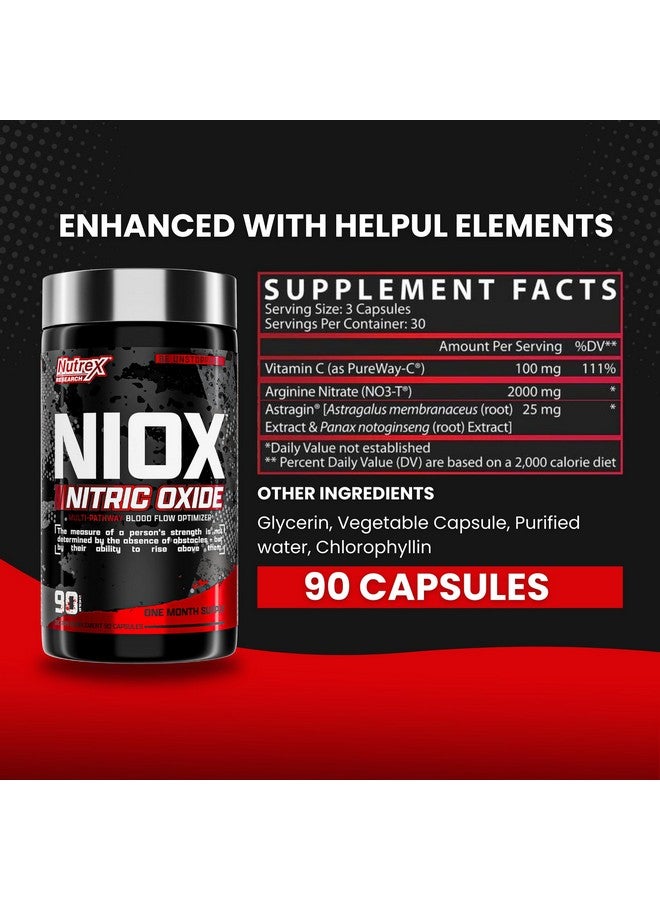 Nutrex Research Nutrex NIOX Nitric Oxide | PREMIUM PUMP BOOSTER FOR MAX VASCULARITY - 90Caps (Authentic Verification)  - Image 2