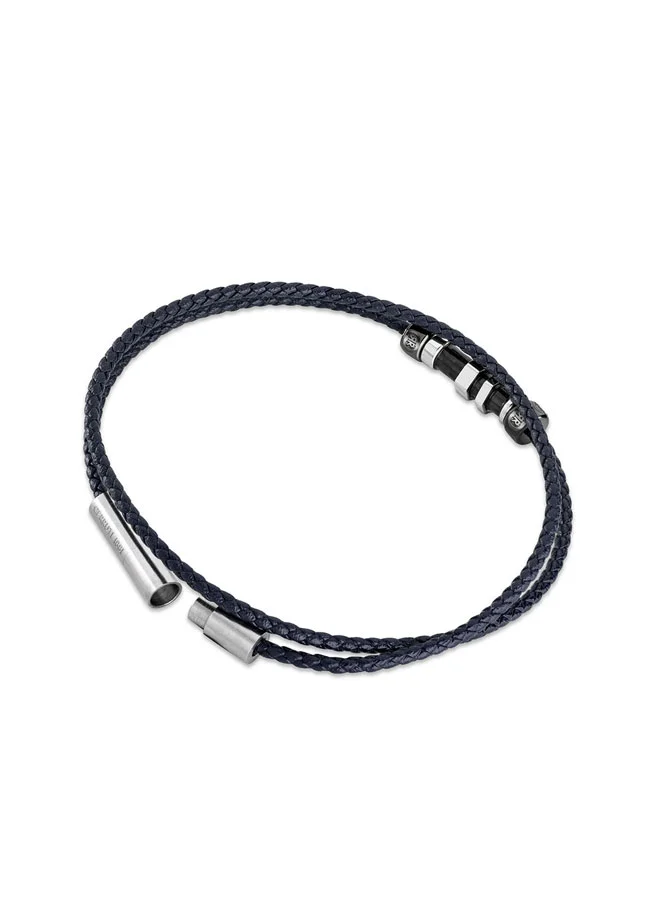 شيروتي 1881 TORNILLO.2 Blue Men's Bracelet â€“ Trendy and Durable Style