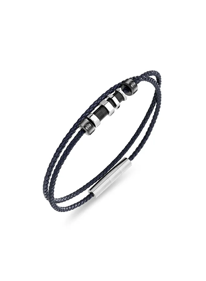 شيروتي 1881 TORNILLO.2 Blue Men's Bracelet â€“ Trendy and Durable Style