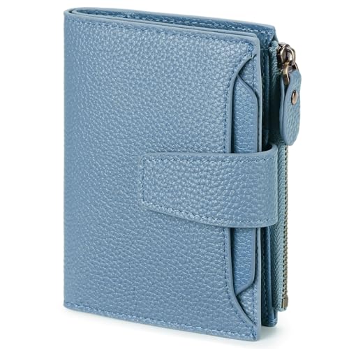 FALAN MULE Small Wallet for Women Leather Bifold Compact RFID Blocking Small Womens Wallet Purse - Image 1