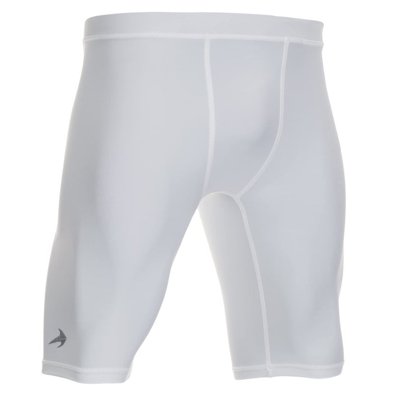 Compression Shorts Men Performance Baselayer| Athletic, Running, Biking All Sports Men's Underwear for Workout White Medium