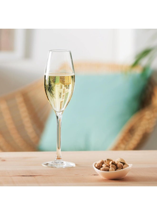 شيف & سوميلير كأس شمبانيا كبير E6250 من شيف آند سوميلير، سعة 8 أونصة، كريستال كريستا، شفاف، فائق المتانة ومقاوم للخدش، آمن للاستخدام في غسالة الأطباق، صنع في فرنسا. - Image 1