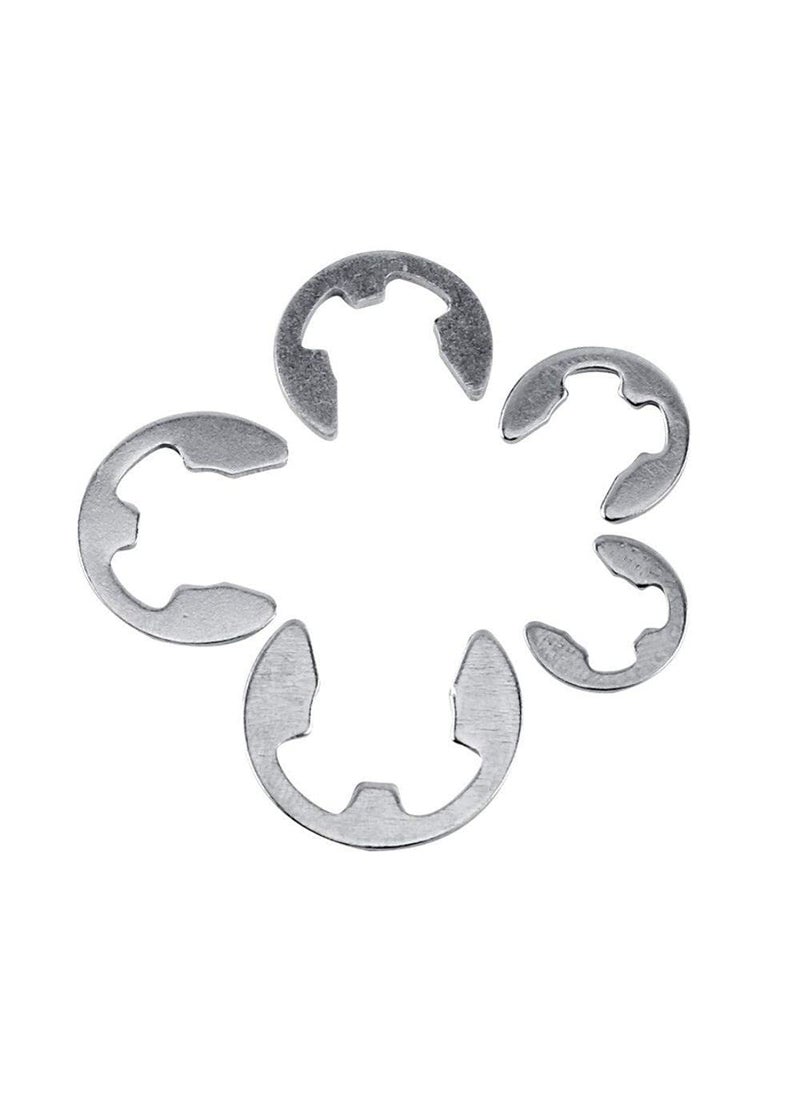 DIY Crafts Diy Crafts CTDIYHI57333 120 Piece Stainless Steel E Clip Assortment Kit Circlip Do 2 Stainless Steel Multicolor  - Image 3