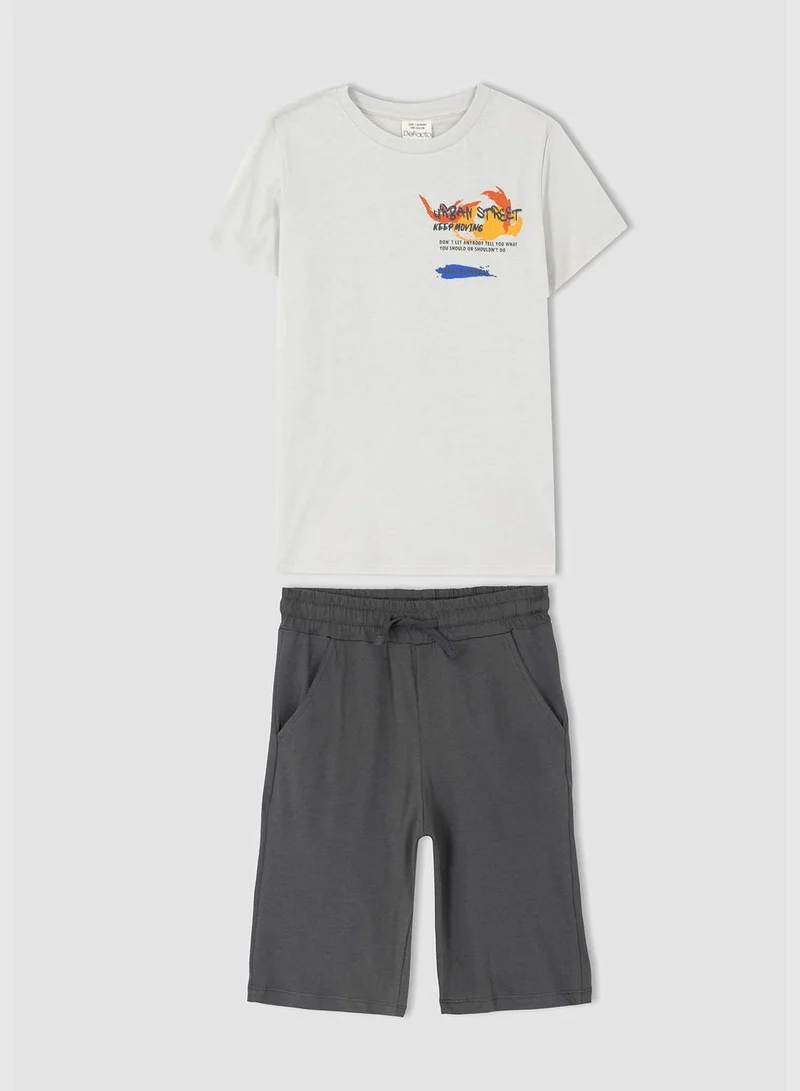 DeFacto 2 Pack Boy Regular Fit Short Sleeve Set