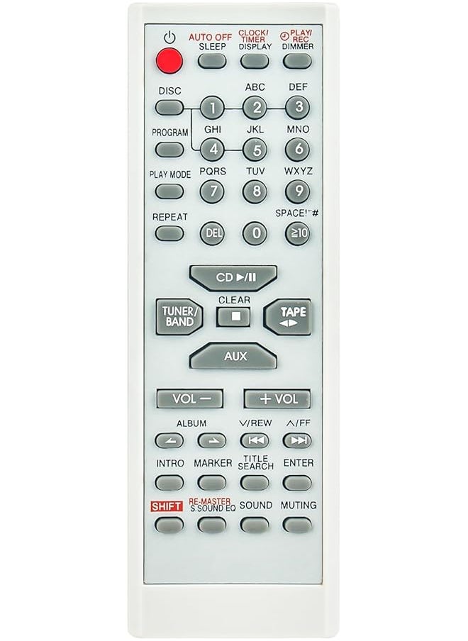 erorex - Eur7711030 Replaced Remote Control Compatible With Panasonic Audio System Sc Pm193 Sc Pm19K Sa Pm28 Sc Pm28 Sc Pm19 Sa Pm19 Sb Pm19 Sb Pm193 Sa Pm193 Sc Pm18 Sb Pm28 Sub Eur7711150 - Image 1