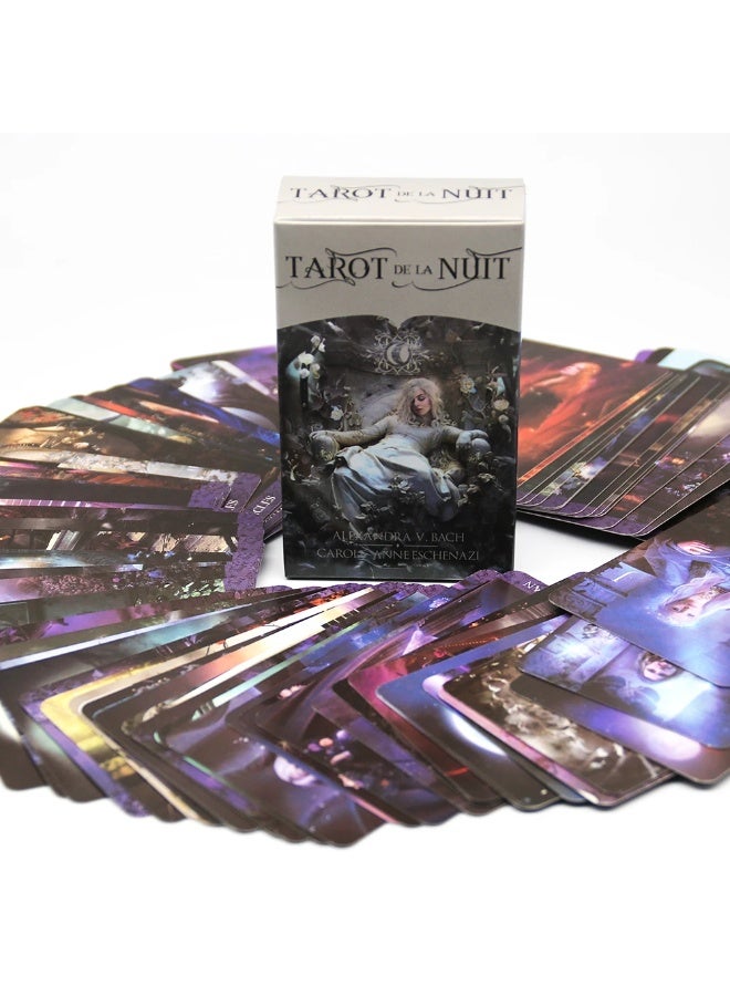 NIBEMINENT 1Pcs Deck Tarot De La Nuit Full English Version PDF Guide Family Gathering Board Game Oracle Deck Cards - Image 2