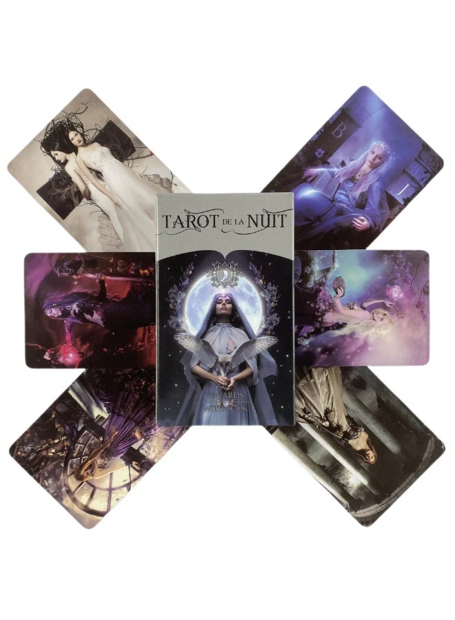 NIBEMINENT 1Pcs Deck Tarot De La Nuit Full English Version PDF Guide Family Gathering Board Game Oracle Deck Cards - Image 5