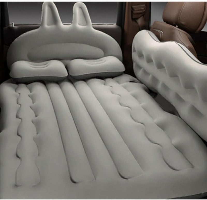 Car Bed Air Mattress - Inflatable Portable Travel Bed,Sleeping (Rabbit Style-Grey/Car Mattress) - Image 1