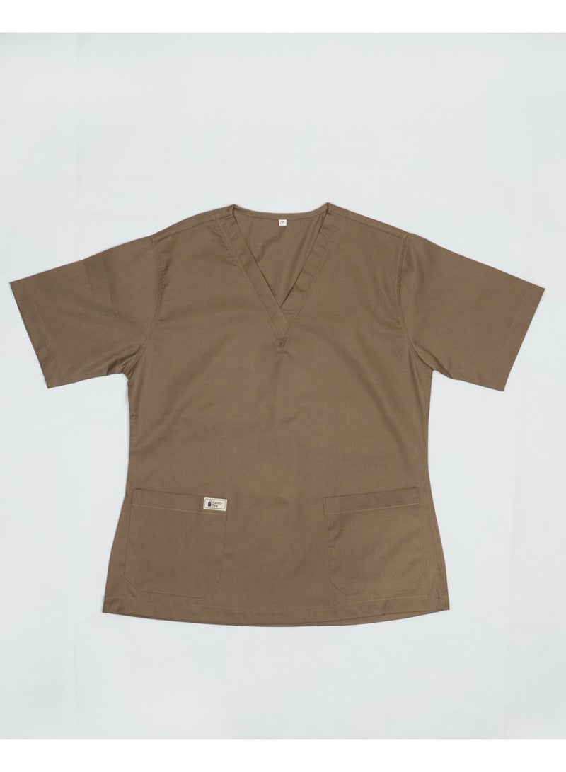 Nanny Tag V-Neck Scrub Suit | Premium Stretchable Medical Uniform with Utility Pockets - Image 2