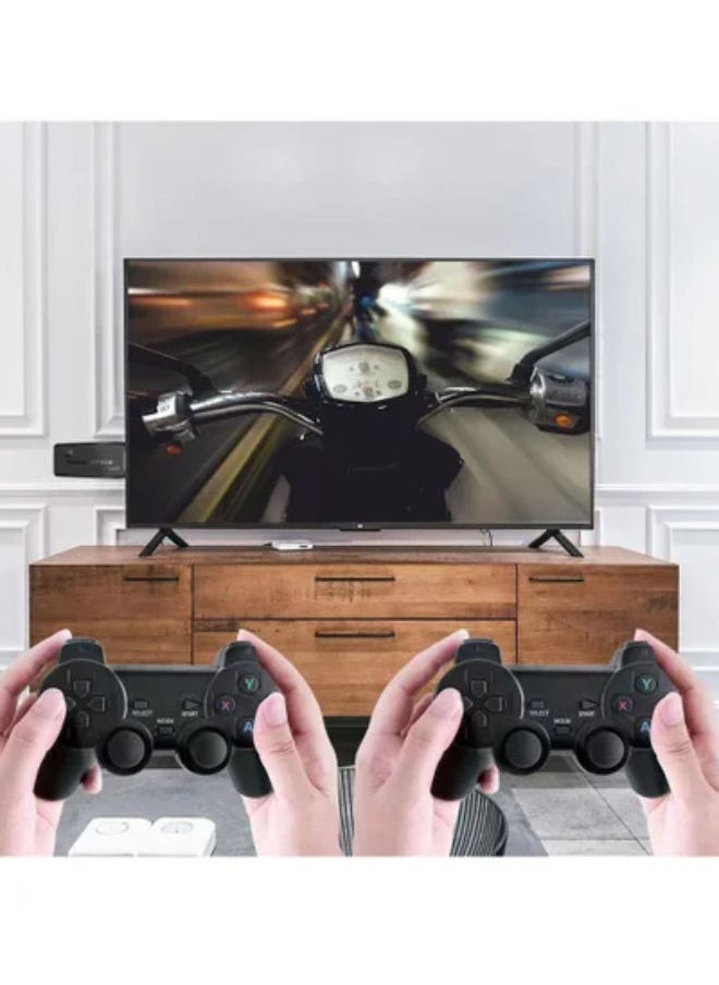 SHOPI - Classic M8 Game Stick 4K Game Console with Two 2.4G Wireless Gamepads Dual Players HDMI Output Built in 3500 Classic Games Compatible with Android TV/PC/Laptop/Projecto - Image 1