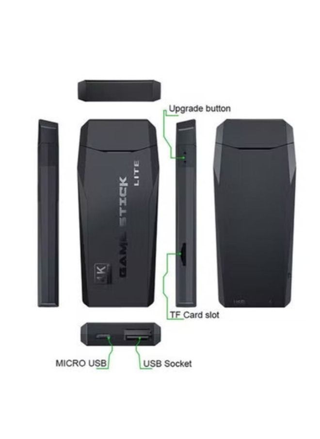 SHOPI - Classic M8 Game Stick 4K Game Console with Two 2.4G Wireless Gamepads Dual Players HDMI Output Built in 3500 Classic Games Compatible with Android TV/PC/Laptop/Projecto - Image 1