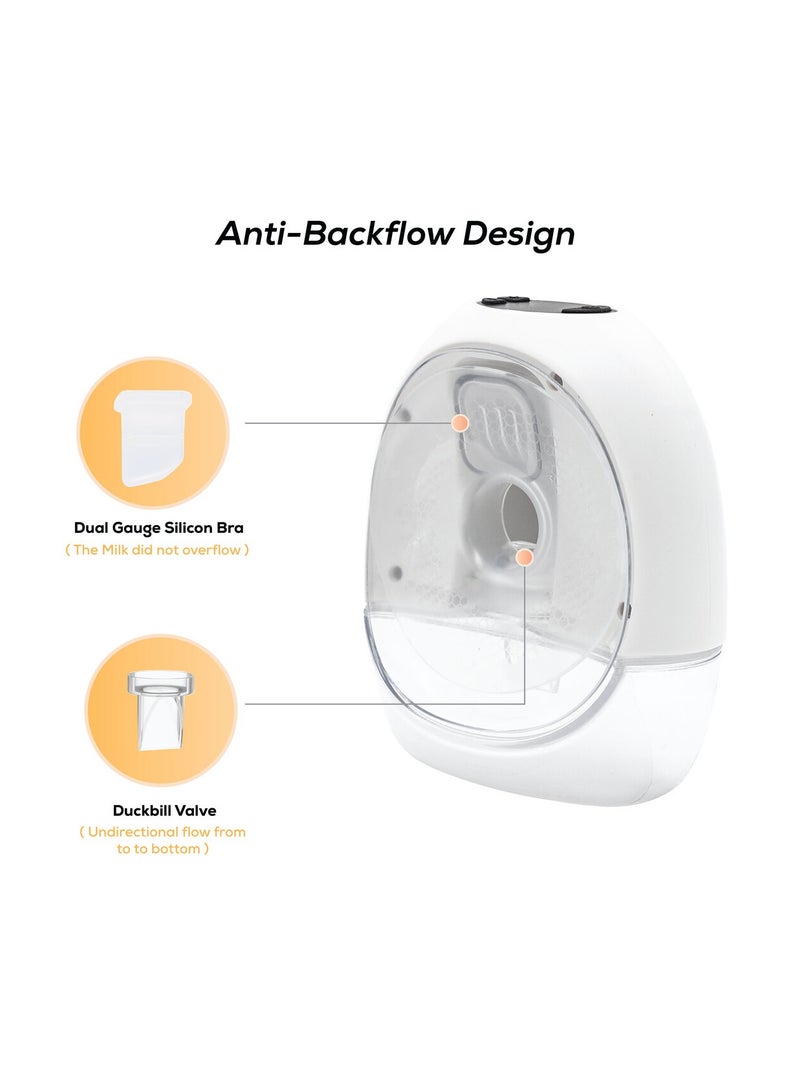 Nurtur Cozi Prime Double Wearable Breast Pump Hands Free Portable Wireless Breast Pump LCD Display Small And Light weight Extractor Gifts for New Mom Milk suction,White 50ml - Image 4