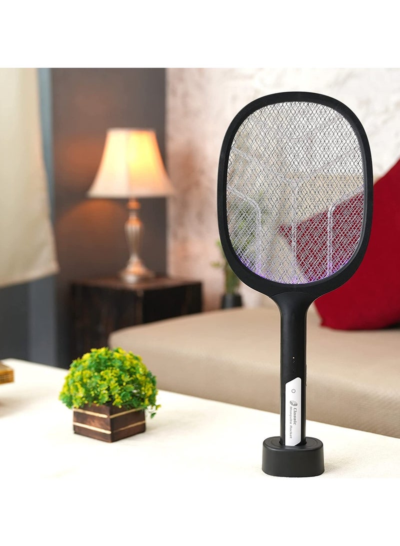 Mosquito Racket Bat With UV Light Lamp Five Nights Mosquito Killer Racket Rechargeable Battery Handheld Electric Fly Swatter - Image 2