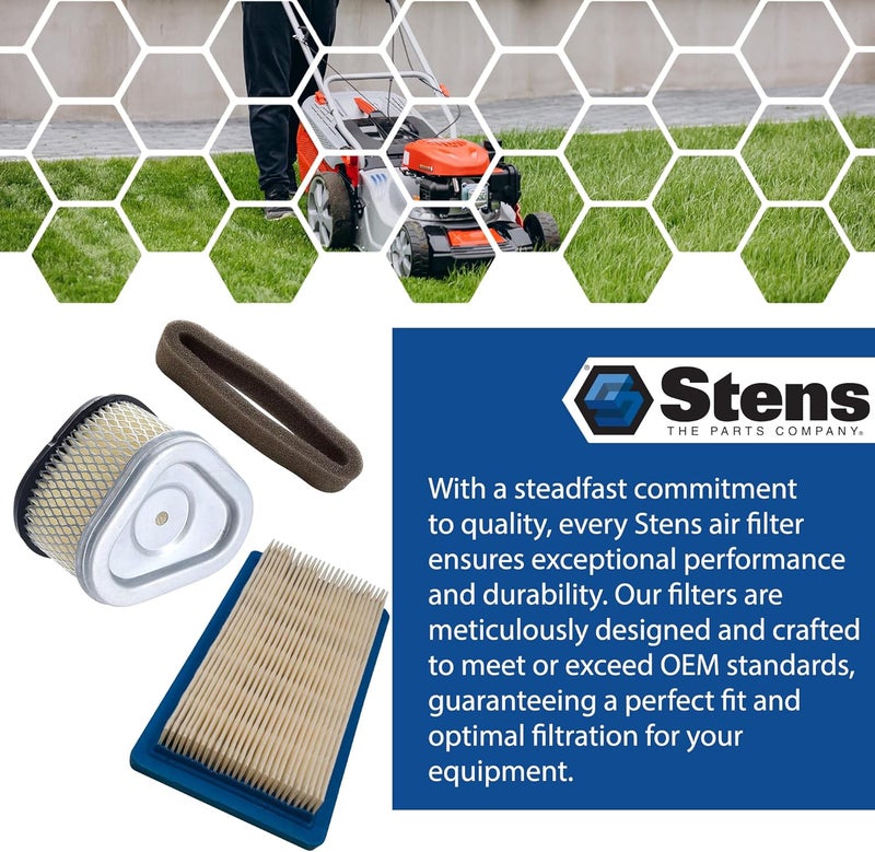 Stens فلتر هواء ستينز 100222 متوافق مع تيكومسيه ECV100 LEV90 LEV100 LEV115 OVRM60 و TC300 33342 63087A 35066 740019B 740095 - Image 5
