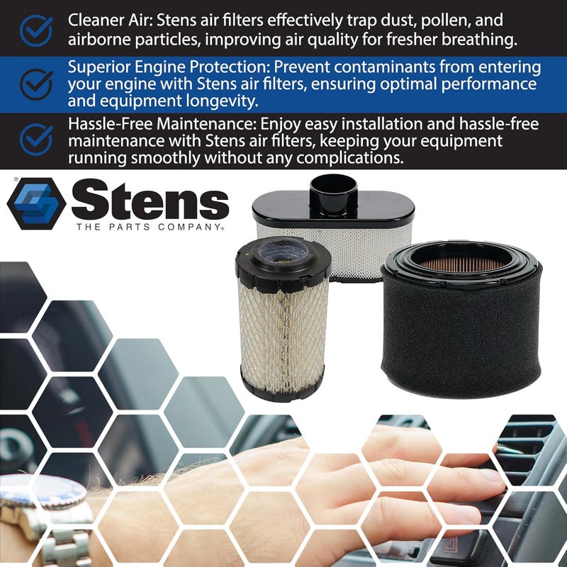Stens فلتر هواء ستينز 100222 متوافق مع تيكومسيه ECV100 LEV90 LEV100 LEV115 OVRM60 و TC300 33342 63087A 35066 740019B 740095 - Image 3