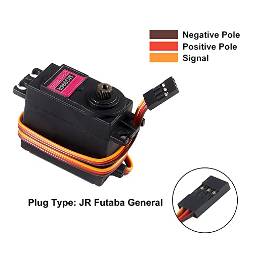 AEDIKO 2pcs MG996R Servo Motor Control 180 Angle Metal Gear Servo Digital High Speed Torque Servo Motor for Smart Car Robot Boat RC Helicopter - Image 5