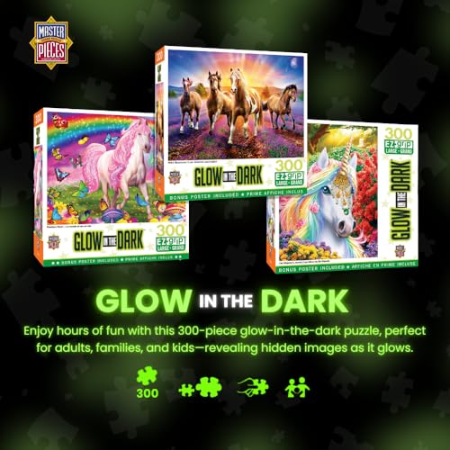 Masterpieces 300 Piece EZ Grip Glow in the Dark Jigsaw Puzzle Her Majestys Jewels 18x24 - Image 5