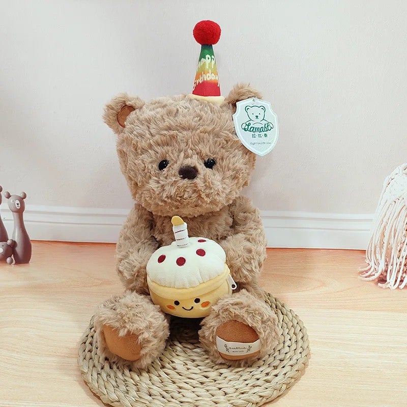 Y&D Large Plush Bear Toy with Mesh Lining Cute Doll Bed Clip Leg Pillow Washed Technics Perfect Birthday Gift for Children - Image 1