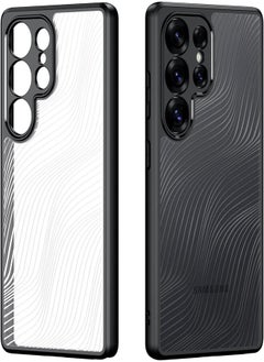 UNBLACK Case Cover Shockproof Hard PC Back Soft TPU Frame Anti-yellowing Anti-scratch Protective Cover Compatible with Samsung Galaxy S25 Ultra (Clear) 