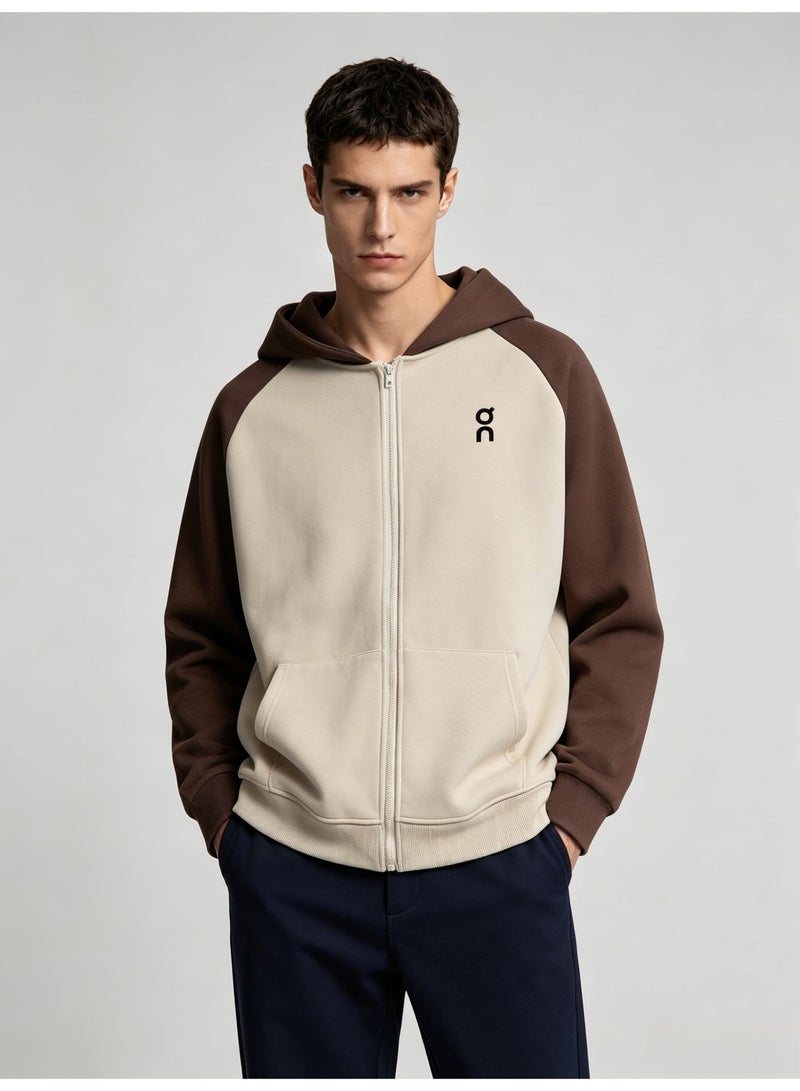 On Running Men's and women's matching raglan sleeves hooded cardigan jacket - Image 4