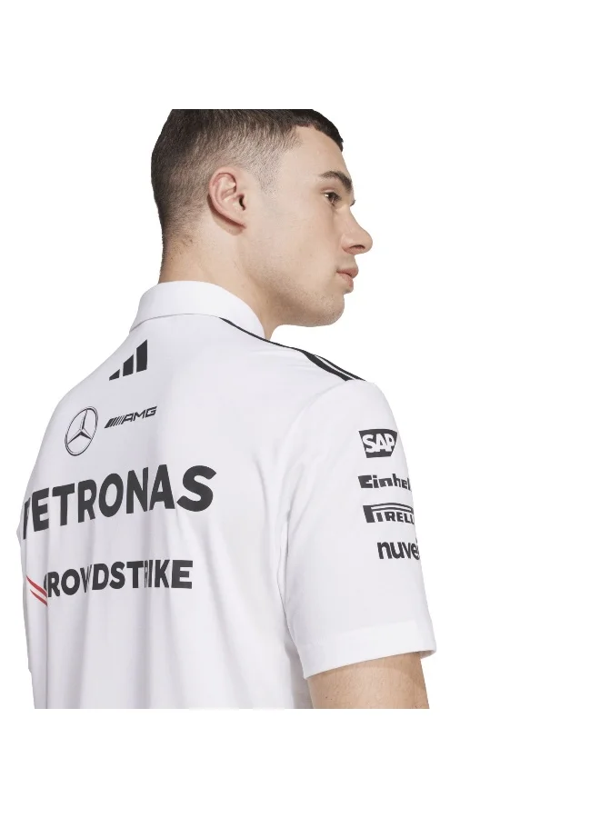 adidas قميص بولو رجالي Mer Tm Polo Wm أبيض رياضي XS