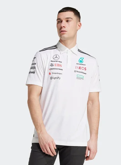 Adidas Mer Tm Polo Wm White Motorsport Polo Shirts For Men XS
