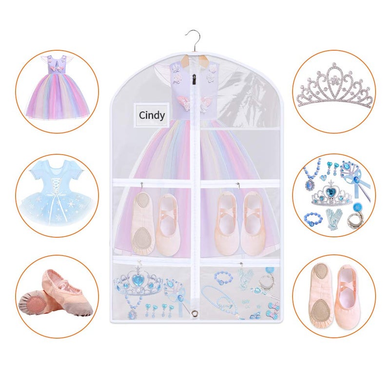 Hersent Dance Costume Garment Bag  3 Packs Dance Garment Bag  Costume Bags For Dancers  Garment Bag For Hanging Clothes  Garment Bag For Dance Costumes Garment Bags With Pockets For Dance - Image 3