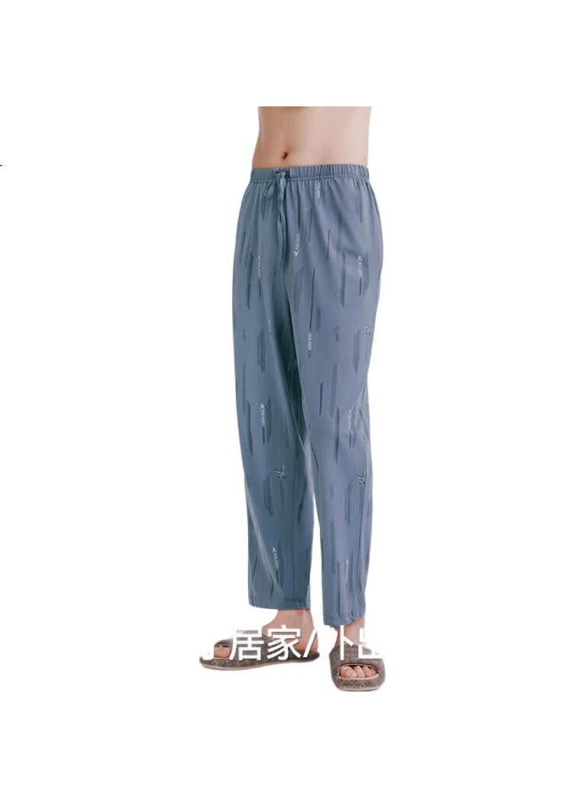 THREEGUN Men'S Pajama Pants Father'S Day Gift Home Pants Pure Cotton Plaid Comfortable Thin Casual Men'S Home Long Pants - Image 1