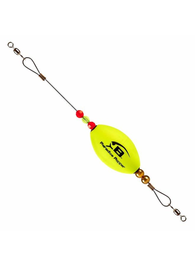 BOMBER Salt Water Paradise Popper Xtreme Jigs, Oval Yellow - Image 1