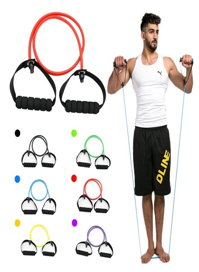 Aegon Resistance Band | Workout Band | Resistance Tube for Exercise | Pilates Latex Tube Expander | Strength Training Resistant Band for Men & Women | Stretching Bands Set Fitness Equipment 30 LBS - Image 2