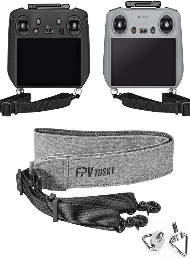 FPVtosky حبل FPVtosky لجهاز DJI RC 2 و RC و RC Pro، حبل رقبة Mini 5 Pro، حبل جلد ناعم متوافق مع ملحقات جهاز التحكم عن بعد DJI Flip/Mini 4/Mini 3/Mavic 3/Air 3S - Image 1