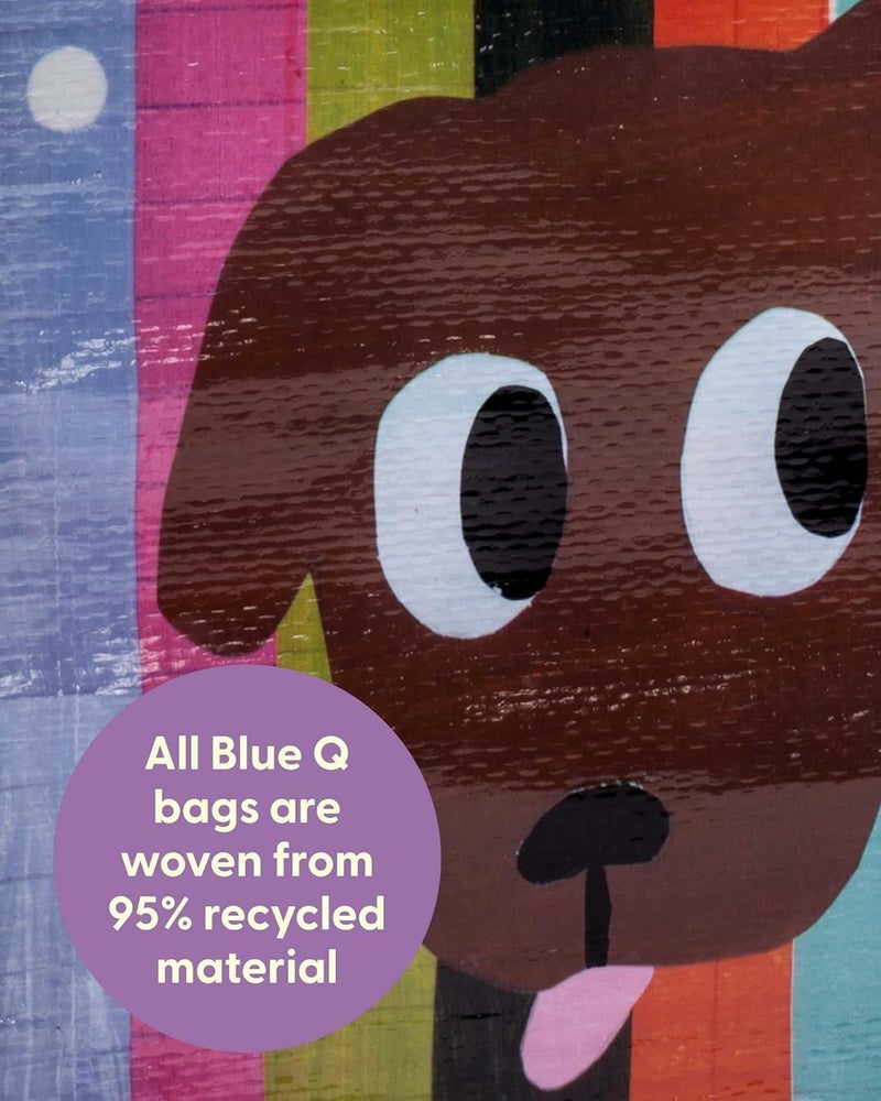Blue Q Handy Tote Bag - Doggy Bag - Recycled & Reusable Sturdy Canvas Shopping Bag with Quirky Art and Handles, 95% Recycled Material, Ideal for Lunch, Gift, Groceries 10" h x 8.5" w x 4.5" d - Image 4