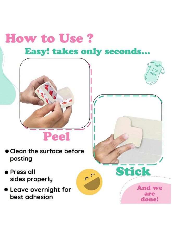 KidDough Baby Proofing Extra Thick Safety Soft Cushion Edge Corner Protector Guard For Kids Safety 10 Pcs (Pre Taped) (Off White;Beige) - Image 4