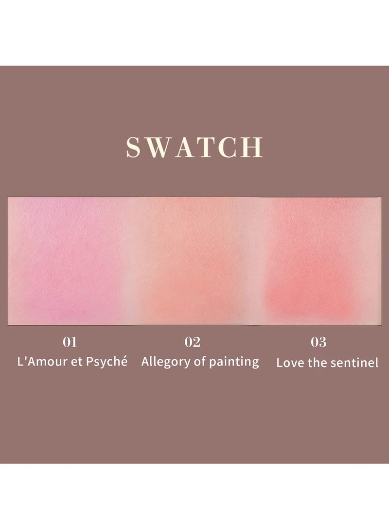 MilleFee - MilleFée Ange1 Gradation Blushes Lone Wear Shimmer Powder Palette for Beauty Cheek 5g/ 0.176 oz-03 Love The Sentinel - Image 1